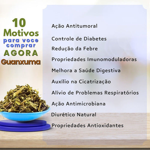 Chá Guanxuma Erva Seca Proprio Para Cha 30g 2