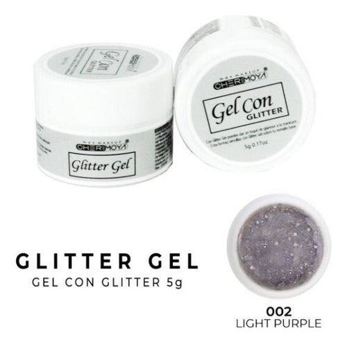 Glitter Gel for Sculpted Nails 5g Cherimoya 5