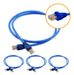 Kit 20 Un Cabo De Rede 50cm Cat5e Furukawa Rj45 Azul Veloz 0