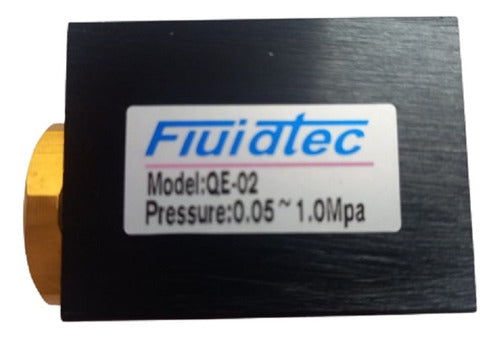 Fluidtec Pneumatic Quick Release Valve 1/4 BSP QE-02 Air 0