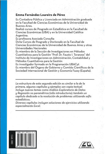 Ediciones Cooperativas: Estadística No Paramétrica - Emma Loureiro Pérez 1