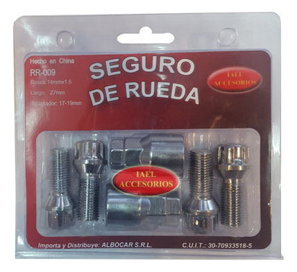 Secure Anti-Theft Wheel Lock 4 Bolts 9 for Suran 03/18 1