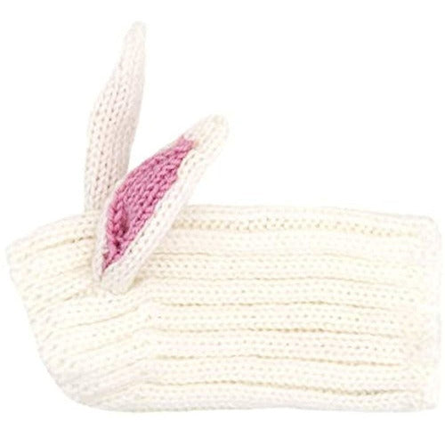 Zoo Snoods The Original Knit White Rabbit Dog Snood 0