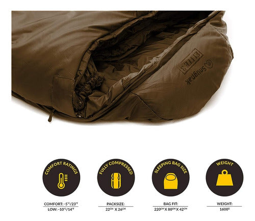 ~? Snugpak Softie Elite 3 Saco De Dormir, 23 Grados, Sistema 3