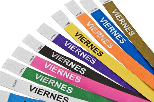 Tyvek Identification Wristbands Without Print X100 Units 0