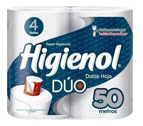 Higienol Toilet Paper Duo 50mts 4 X 8 0