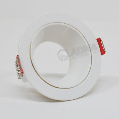 Recessed Spotlight for GU10 Round PVC White Black 2