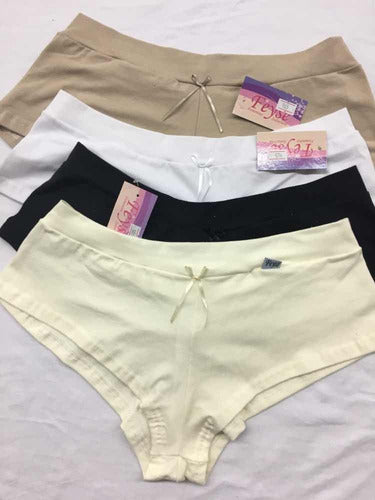 Feyse Pack X3 Culotte Minishort De Microfibra Desagujada Talle Xxl 2