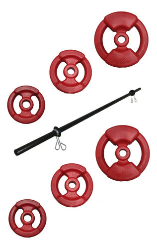 Tourmalhyn Body Pump Kit Combo 18kg Fitness Training Discs 0