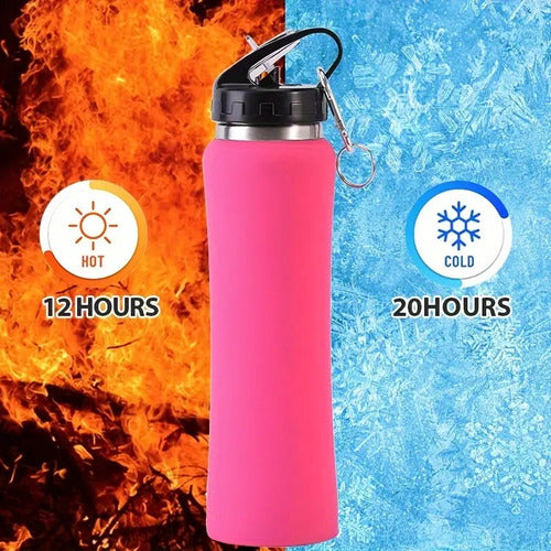 750ml Sport Thermal Sports Bottle Cold Hot Stainless Steel 7