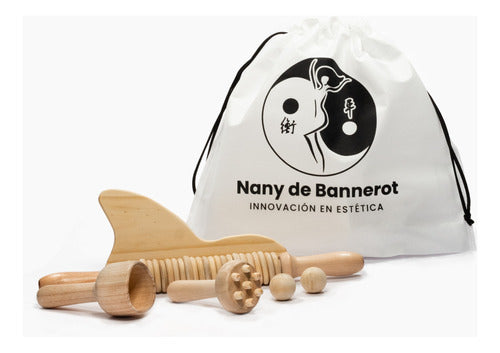 Nany de Bannerot Kit Maderoterapia Corporal - Con Rodillo Móvil 0