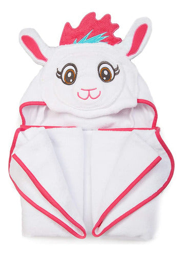 Little Tinkers World Premium Hooded Towel for Kids | Llama Design | U 4