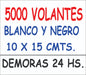 Volantes Folletos - 5000 Folletos 10x15 B&N/Diseño Entrega En 24 Hs 0