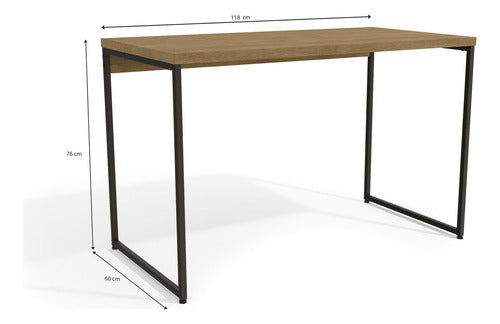 Mesa Escritorio 118cm Linea Industrial Hierro - Balton Hogar 1