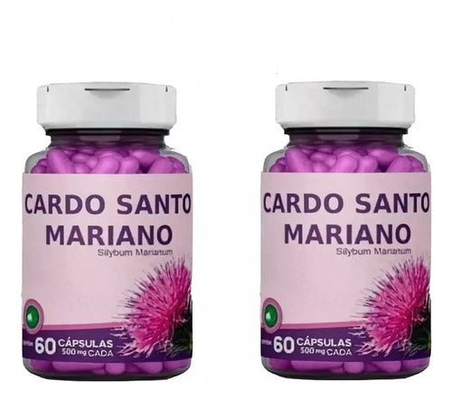 Vida Natural Cardo Mariano Silimarina X2 60 Caps 500mg (120 Total) 0