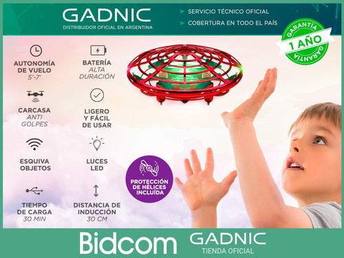 Gadnic Mini Ufo Drone Interactive Induction Control LED Light 1