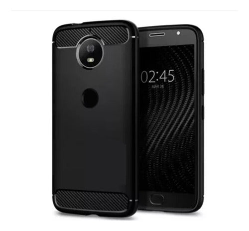 Panda Funda Tpu Rugged Armor Para Motorola Moto G5s + Templado 0