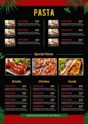 C-DIGITALART Restaurant Cafe Bar Menu Design 4