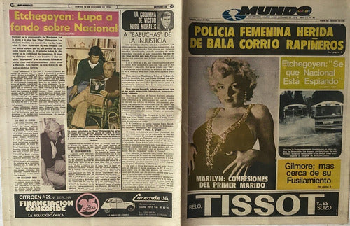 Mundocolor Nº 43 Diario, Dic 1976, Marilyn, Restuccia, Ex4 0