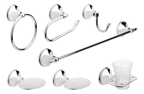 Bathroom Accessories Estalgrif Tiber 8-Piece Set 0