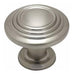 Cosmas 50 Pack - Satin Nickel 3 Ring Cabinet Hardware Round Knob - 1-1/4 Diameter 0