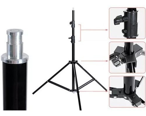 Professional Camera, Mobile, Flash, Lighting Tripod 2.8m 1