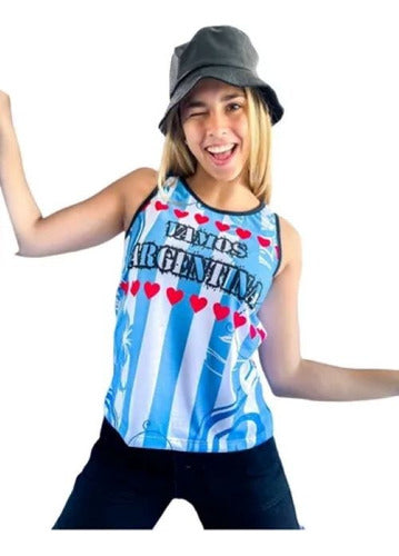 Argentina Women's World Cup Tank Top by Bianca Sheli 2098 18