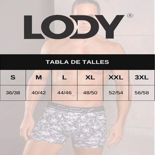 Lody Men Printed Cotton Boxer Shorts for Men 42