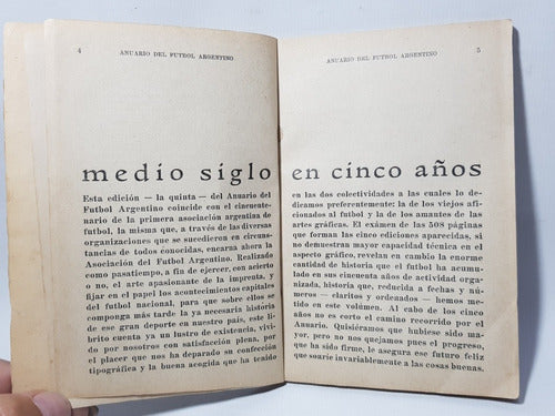 Antiguo Anuario Del Fútbol Argentino 1942 Fixture Mag 57954 4