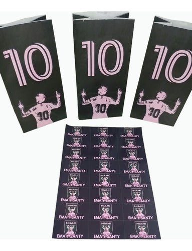 Presa de tu ilusión Formitas Bolsitas Candy Messi Inter X10 Stickers Personalizados 1