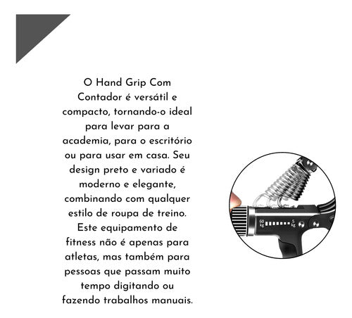 Hand Grip Ajuste 5kg A 60kg Fisioterapia Exercício Antebraço 1