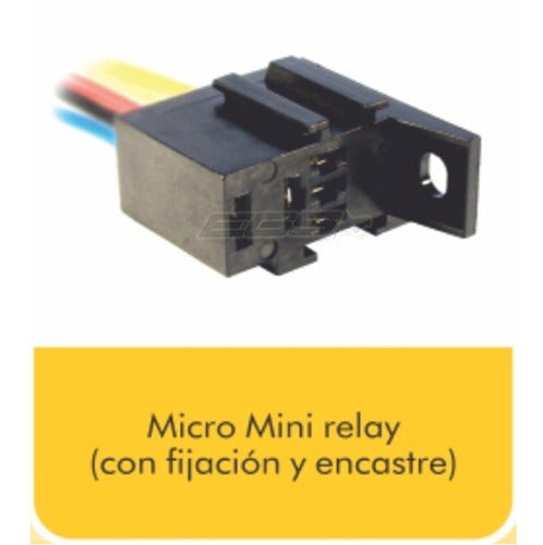 Oro - Ron Bay Ficha Micro Mini Relay Con Encastre Y Fijacion 5 Vias 1552 2