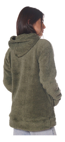 Plush Kangaroo Bicolor Hoodie for Women Warm Hoodie H16 20