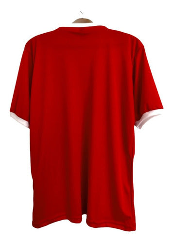 Red CCCP USSR T-shirt with Retro V-Neck 2