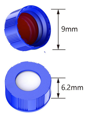 Welch Screw Cap Septa PTFE/Silicone Without Pre-Opening 1