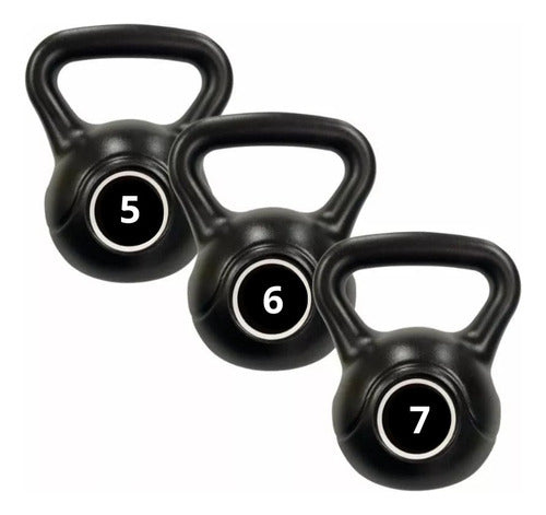 MrGym Kettlebell Set 3 Weights 5kg/6kg/7kg 0