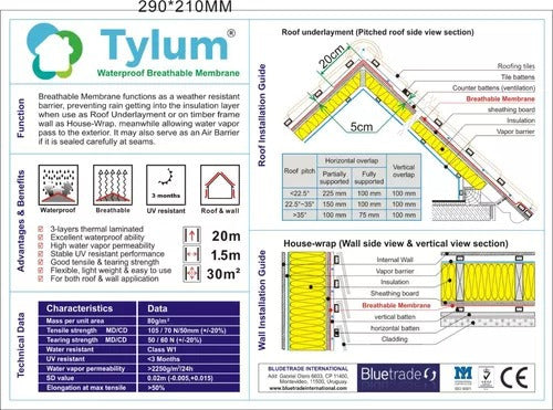 Tylum Rollo De Tyvek Lámina Permeable Hermética 2