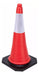 Reflective Road Safety Cone 100cm with Rigid Base in Orange 3