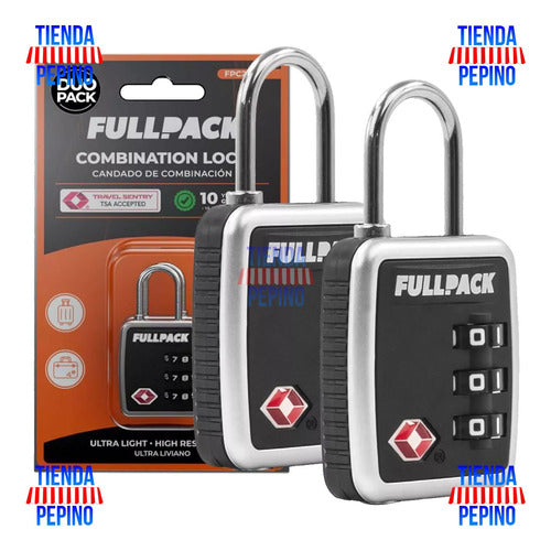 Fullpack Combination Lock Duo Pack TSA Approved 5