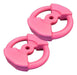 24kg Pink Dumbbell Bar Kit Ribbed Fitness PVC Discs 2