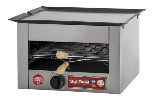 Gas Carlitos Simple Toaster with Sol Real Grill Plate 0