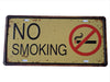 iAtik Store Vintage Smoking Not Allowed License Plate Decoration 3