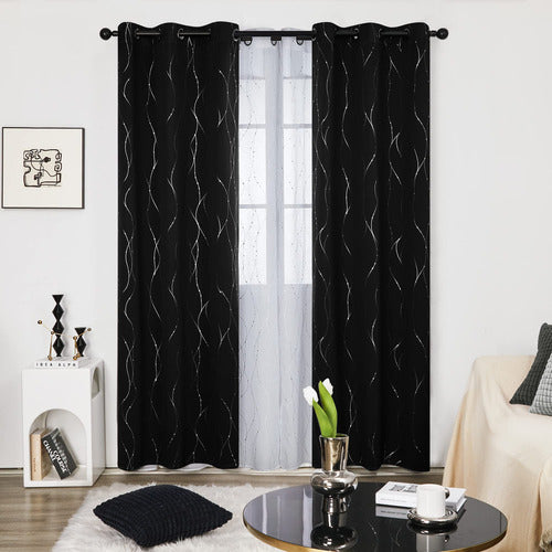 Deconovo Blackout Curtains with Grommets for Bedroom and Living Room 1