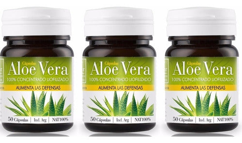 Natier Aloe Vera Capsules, 100% Natural Offer X 3! 0