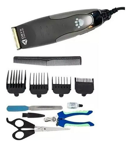 Oryx Pet Hair Clipper 220V - 10W Dog Clipper + Accessories 0