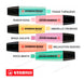 X6 Stabilo Boss Pastel Highlighters - Choose Your Colors 3