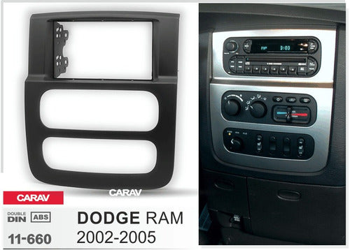 Marco Adaptador 2 Din Dodge Ram 2002-05 2