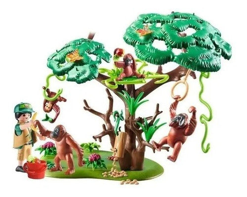 Playmobil 70345 Orangutanes Con Arbol 1