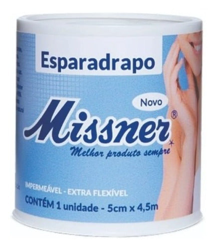 Esparadrapo Impermeável Missner 5 Cm X 4,5 M C/ 12 Unidades 0