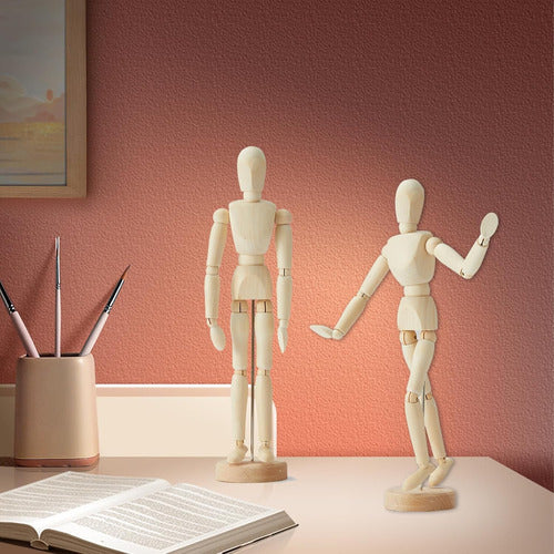 Maniquíes De Madera Artísticos De 20 Cm Y 30 Cm Para Decorar 5